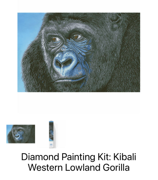 Diamond Painting Kit - Kigali Western Lowlands Gorilla DD15.018