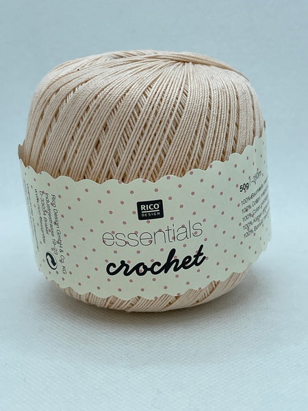 Rico Essentials Crochet Cotton Yarn 50g - Peach 027