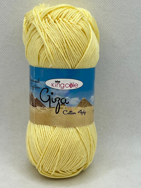 King Cole Giza Cotton 4 Ply Yarn 50g - Cowslip 4781
