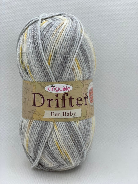 King Cole Drifter For Baby DK Baby Yarn 100g - Frosty 3356 (Discontinued)