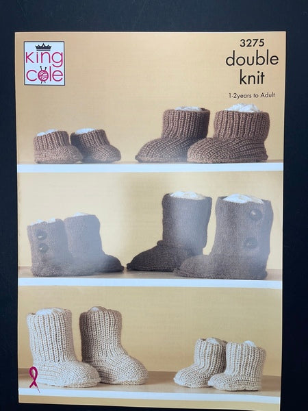 Knitting Pattern-King Cole Baby Alpaca DK 3275