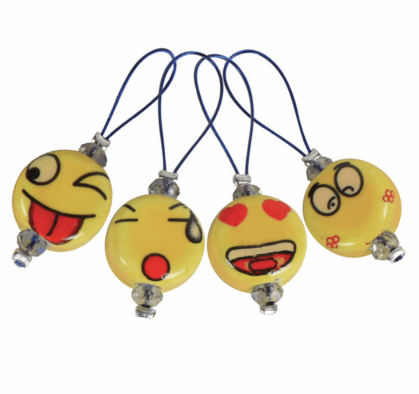KnitPro Zooni Bead Stitch Markers - Smileys 11251