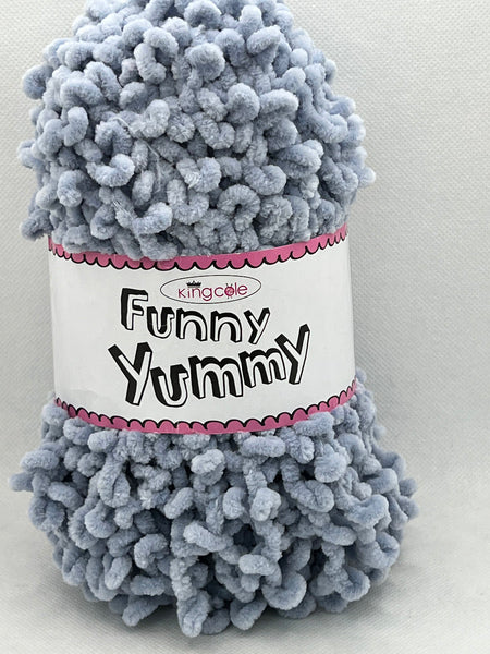 King Cole Funny Yummy Chunky Yarn 100g - Silver 4144