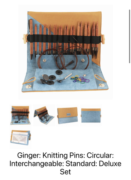 KnitPro Ginger Interchangeable Knitting Needles Special Deluxe Set KP31281