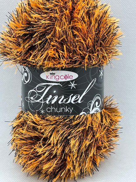 King Cole Tinsel Chunky Yarn 50g - Foxy 1994