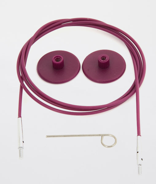 KnitPro Interchangeable Knitting Needle Cable Purple 120cm - 10504