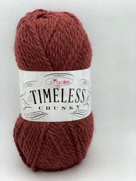 King Cole Timeless Chunky Yarn 100g - Bordeaux 2917 (Discontinued)