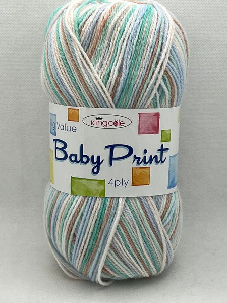 King Cole Big Value Baby Print 4 Ply Baby Yarn 100g - Sapling 2576 (Discontinued)