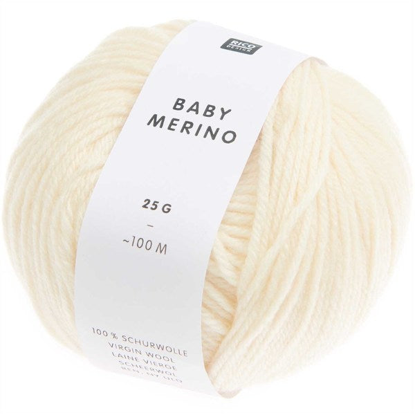 Rico Baby Merino DK Baby Yarn 25g - Cream 001