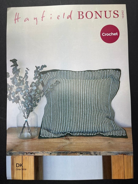 Crochet Pattern - Hayfield Bonus DK - Scatter Cushion 10262
