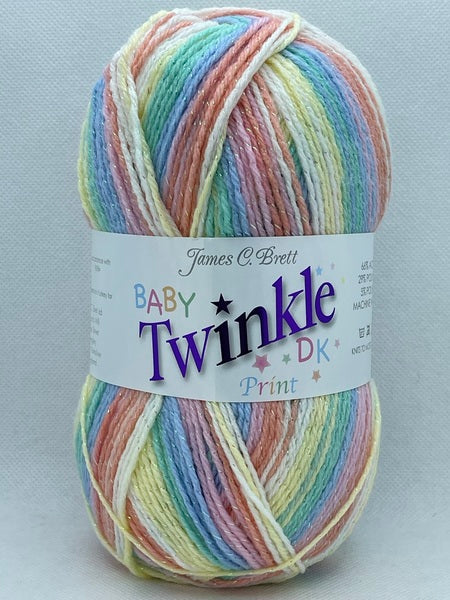 James C. Brett Baby Twinkle Print DK Baby Yarn 100g - BTP33 BoS/Mhd
