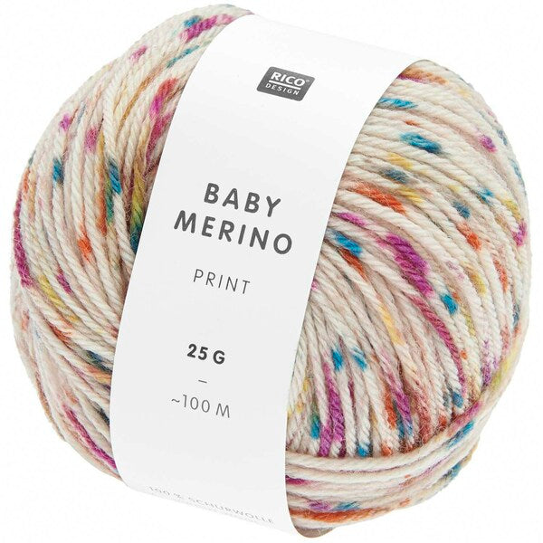 Rico Baby Merino Print DK Baby Yarn 25g - Earthy Multicoloured 015