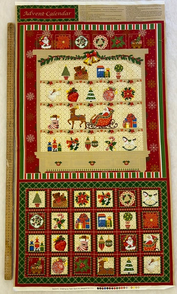 Season’s Greetings Christmas Advent Calendar Panel - 103-314
