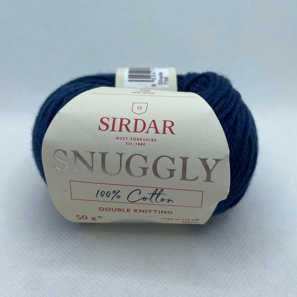 Sirdar Snuggly 100% Cotton DK Baby Yarn 50g - Navy 758 (Discontinued)