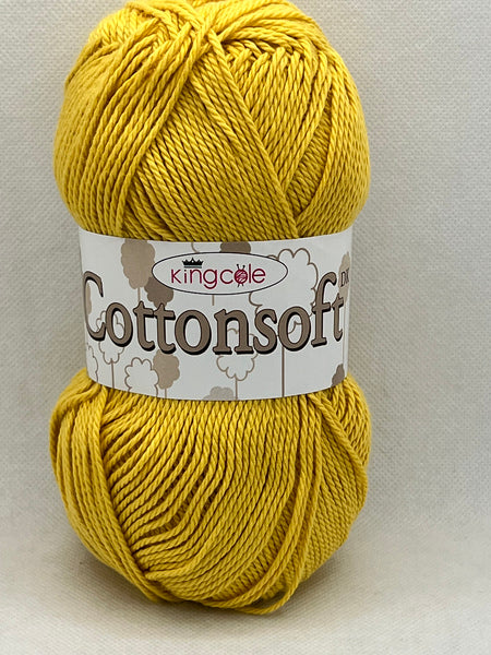 King Cole Cottonsoft Yarn DK 100g - Antique Gold 3461