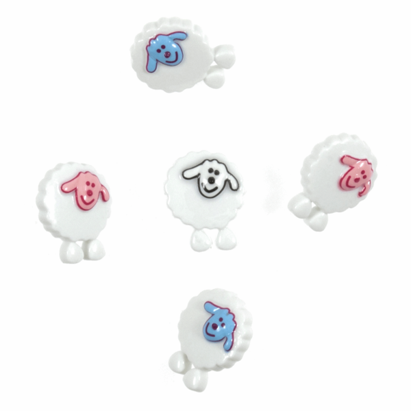 Trimits Buttons Novelty Sheep 5 Pack - B6408/M07
