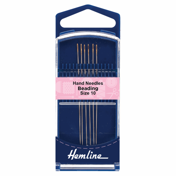 Hemline Hand Needles Premium Gold Eye Beading Size 10 - H289G.10