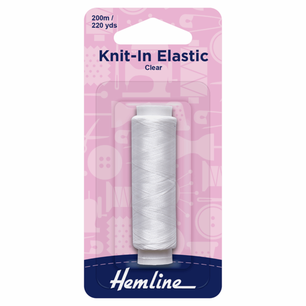 Knit-In Elastic - 200m - Clear - H639