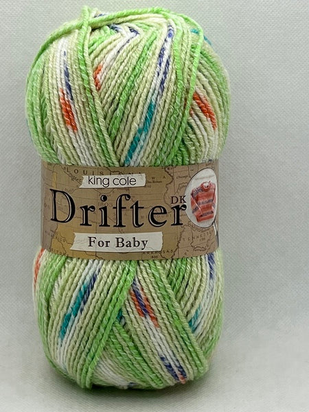 King Cole Drifter For Baby DK Baby Yarn 100g - Spearmint 1377 (Discontinued)