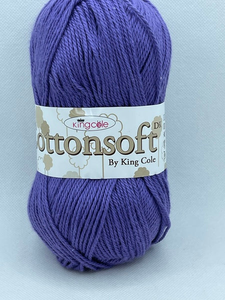 King Cole Cottonsoft DK Yarn 100g - Violet 717