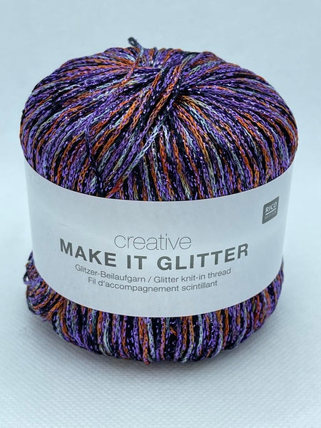 Rico Creative Make It Glitter Knit-In Thread 25g - Flowers 003