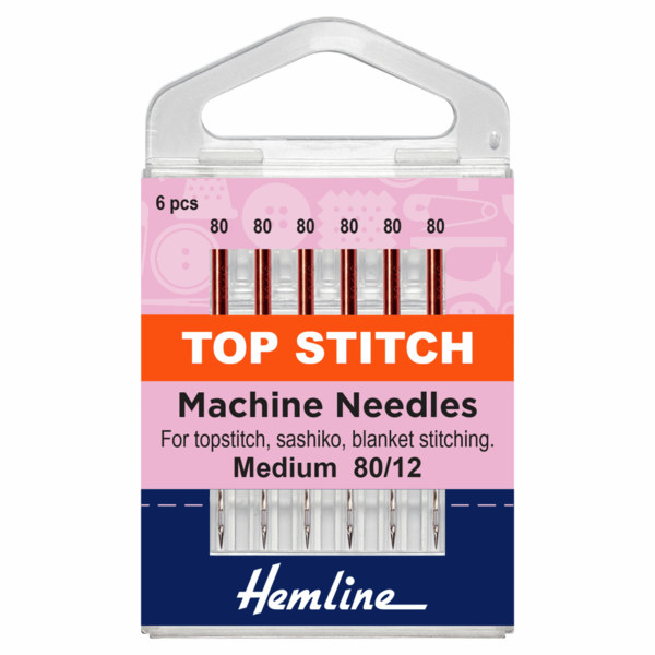 Sewing Machine Needles Top Stitch 80/12 - H118.80