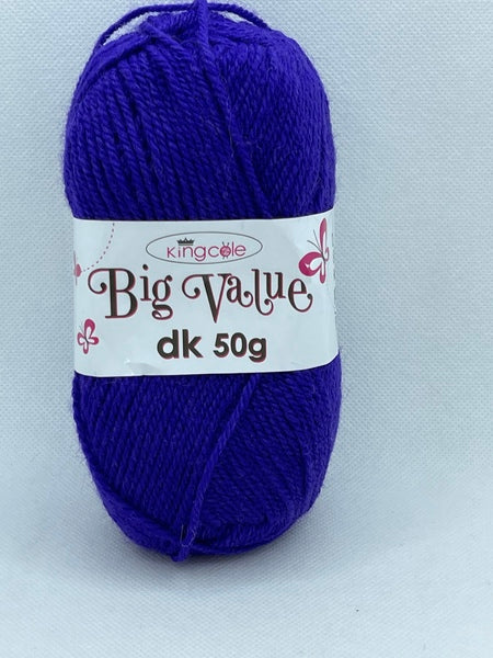 King Cole Big Value DK Yarn 50g - Purple 4039 BoS