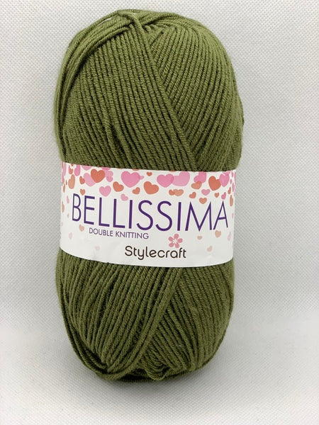 Stylecraft Bellissima DK Yarn 100g - Overly Olive 3927