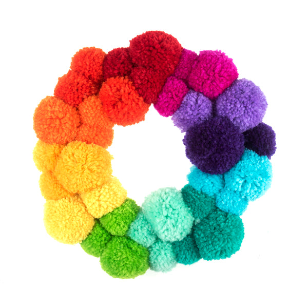 Trimits Pom Pom Wreath Kit Rainbow Garland - GCK188