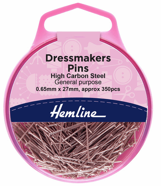 Hemline Dressmakers Pins General Purpose 0.65mm x 27mm - H700