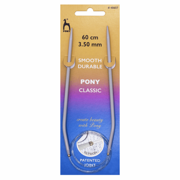 Pony Classic Knitting Needles Fixed Circular 3.50mm 60cm 48607