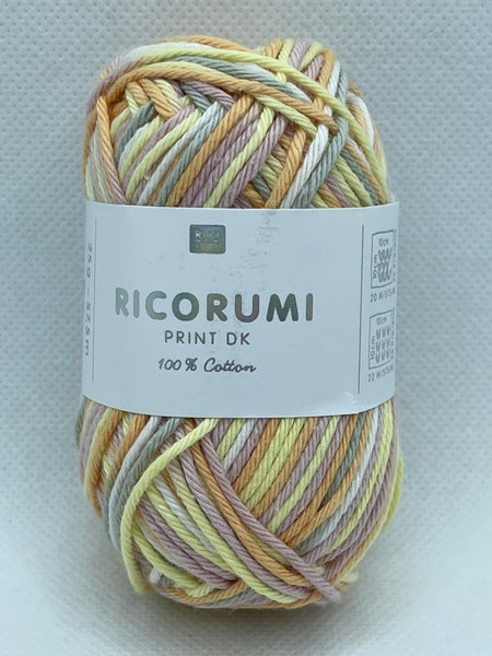 Rico Ricorumi Print DK Yarn 25g - Pink-Yellow Mix 001
