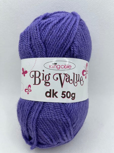 King Cole Big Value DK Yarn 50g - Violet 4038 BoS