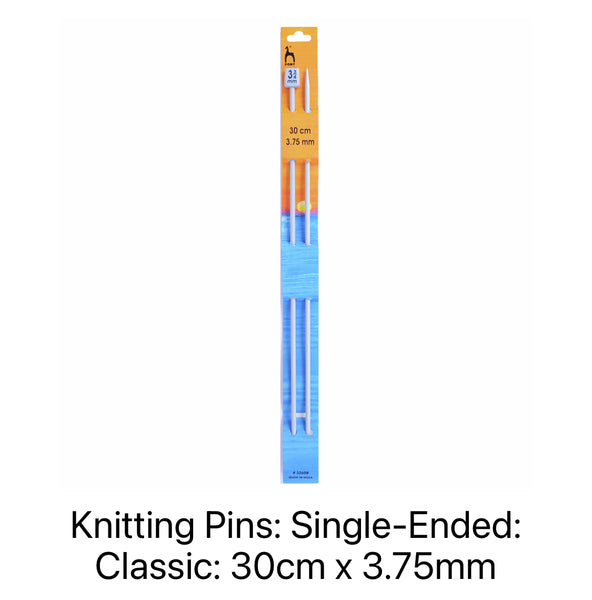 Pony Classic Single-Ended Knitting Needles 3.75mm 30cm 32608