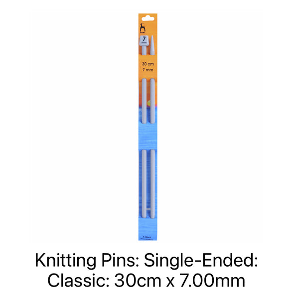Pony Classic Single-Ended Knitting Needles 7.00mm 30cm 32665