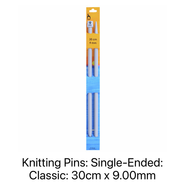 Pony Classic Single-Ended Knitting Needles 9.00mm 30cm 32668