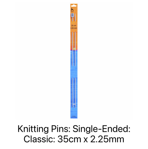 Pony Classic Single-Ended Knitting Needles 2.25mm 35cm 33602