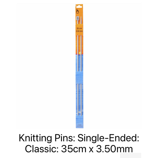 Pony Classic Single-Ended Knitting Needles 3.50mm 35cm 33607