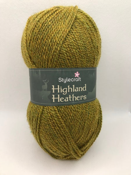 Stylecraft Highland Heathers DK Yarn 100g - Gorse 3743