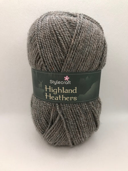 Stylecraft Highland Heathers DK Yarn 100g - Granite 3742