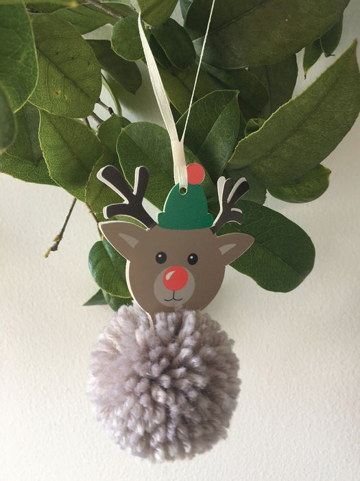 Trimits Pom Pom Decoration Kit Christmas Reindeer - GCK047