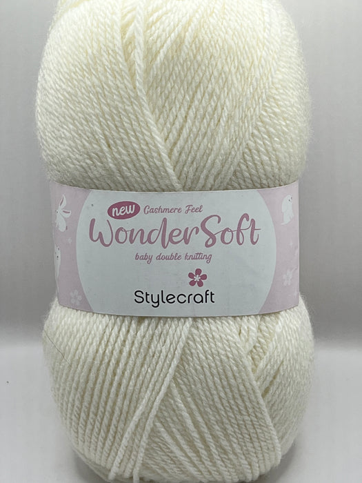 Stylecraft Wondersoft DK Cashmere Feel Baby Yarn - Cream 7207