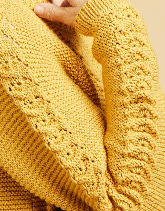 Knitting Pattern Sirdar Ladies Scallop Stitch Short Cardigan in Sirdar No 1 DK - 10665